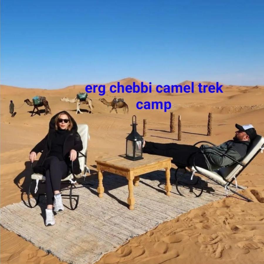 Erg Chebbi Camel Trek Camp Hotel เมอร์ซูกา ภายนอก รูปภาพ