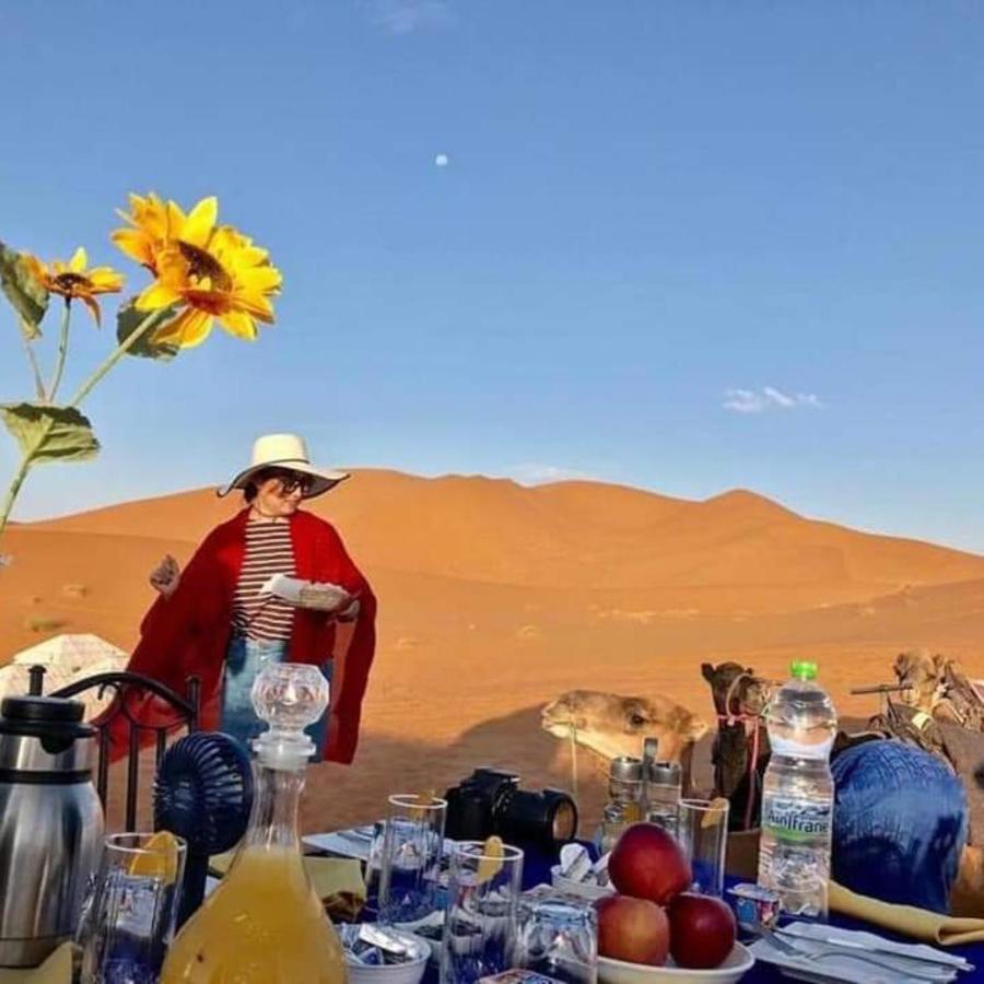 Erg Chebbi Camel Trek Camp Hotel เมอร์ซูกา ภายนอก รูปภาพ